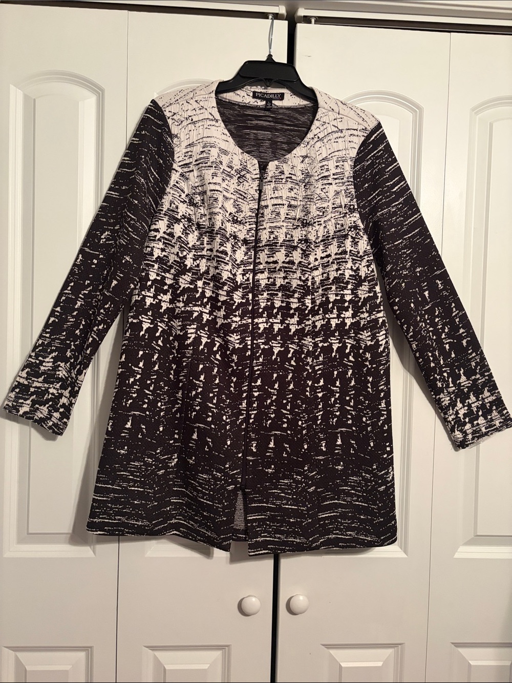 Nic+Zoe Black and White Midi Dress